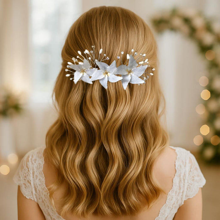 Sampaguita Flower Bridal Hair Comb