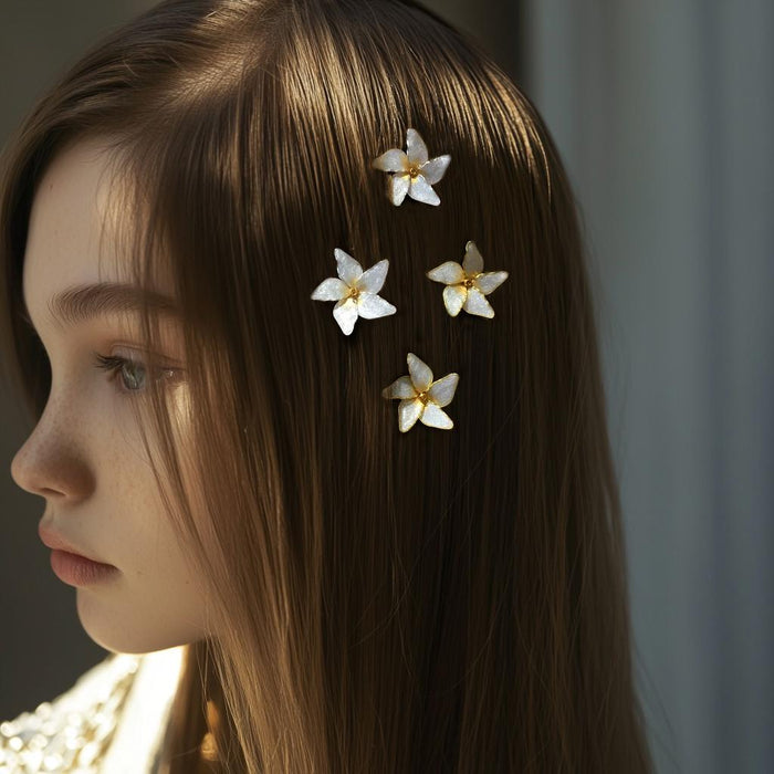 Sampaguita Flower Hair Pins: Filipino Wedding Hair Accessories