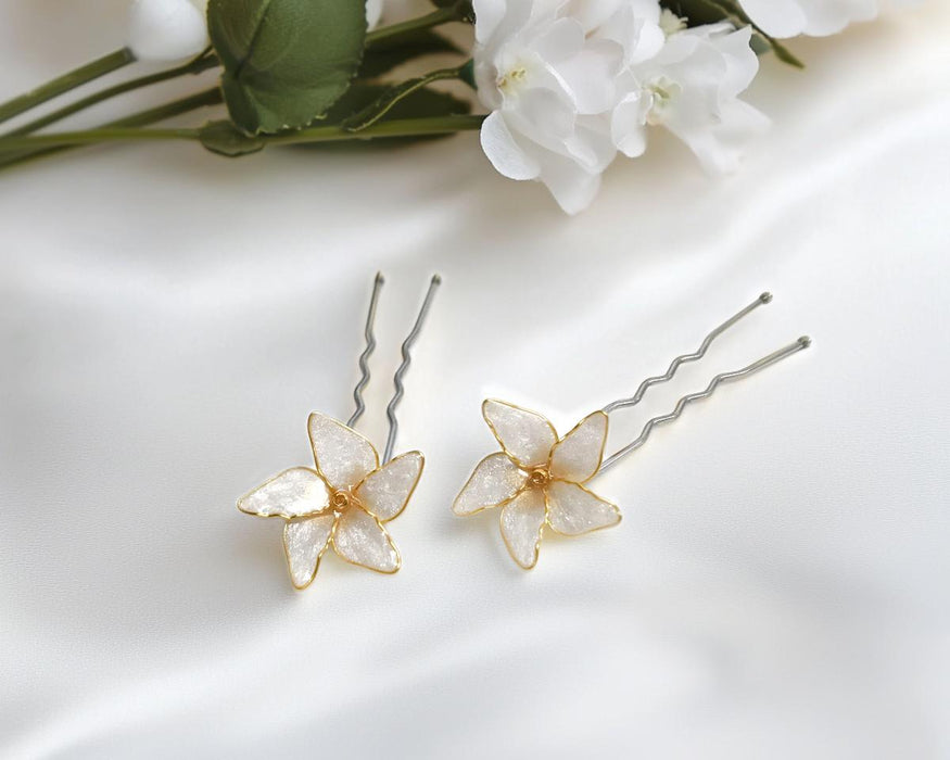 Sampaguita Flower Hair Pins: Filipino Wedding Hair Accessories