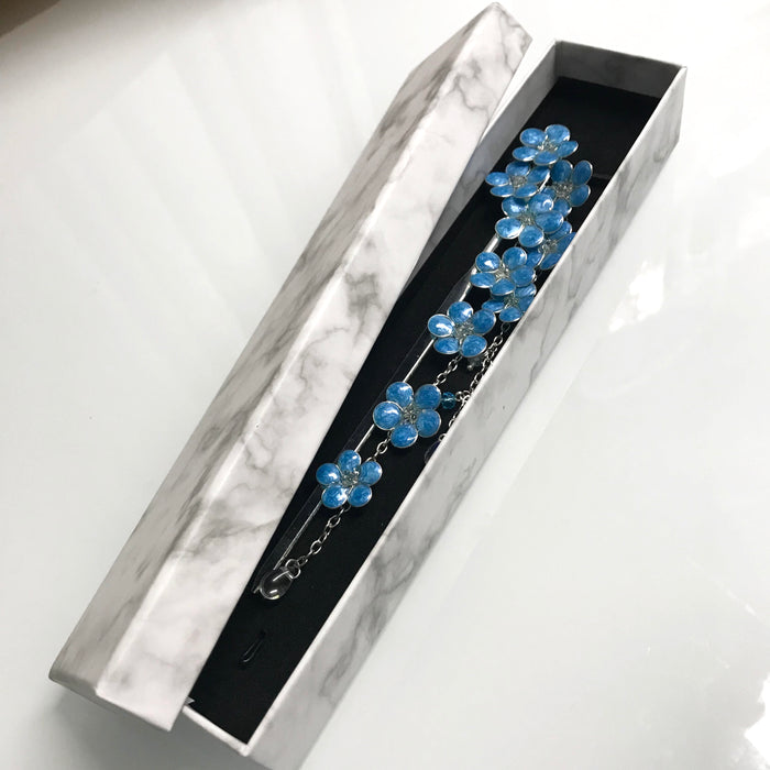 Forget-Me-Not Kanzashi Hair Stick